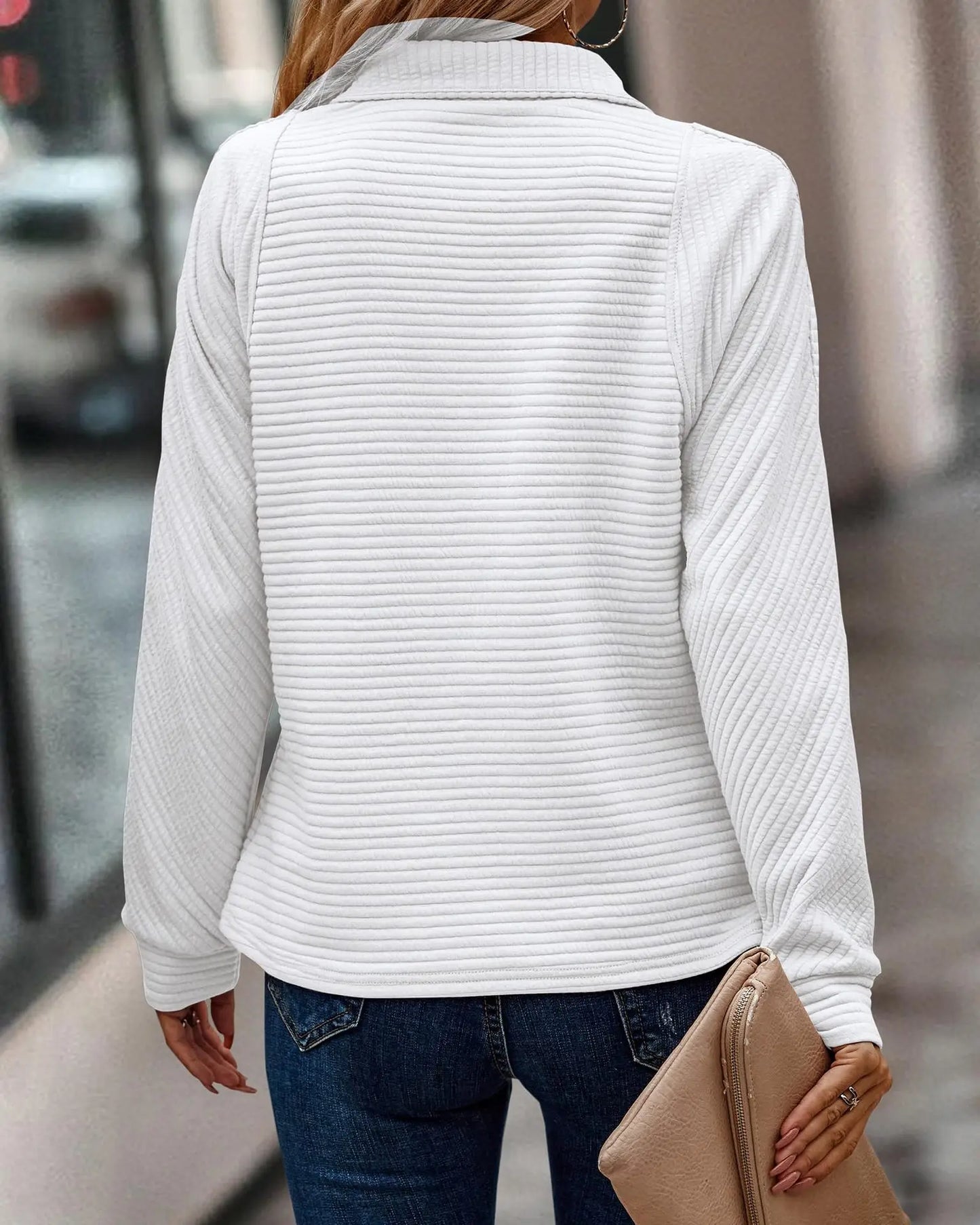 Elise | Elegant sweater with V-neck for ladies