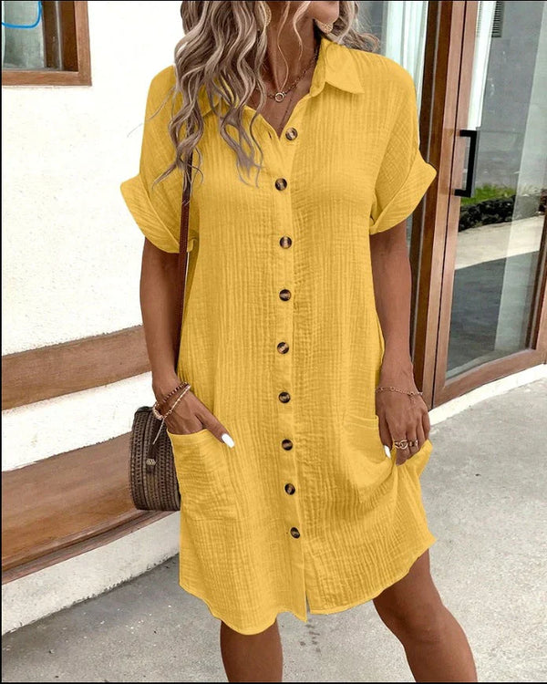 Alicia™ Trendy Shirt Dress