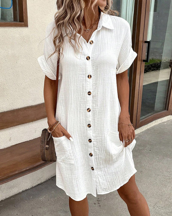 Alicia™ Trendy Shirt Dress