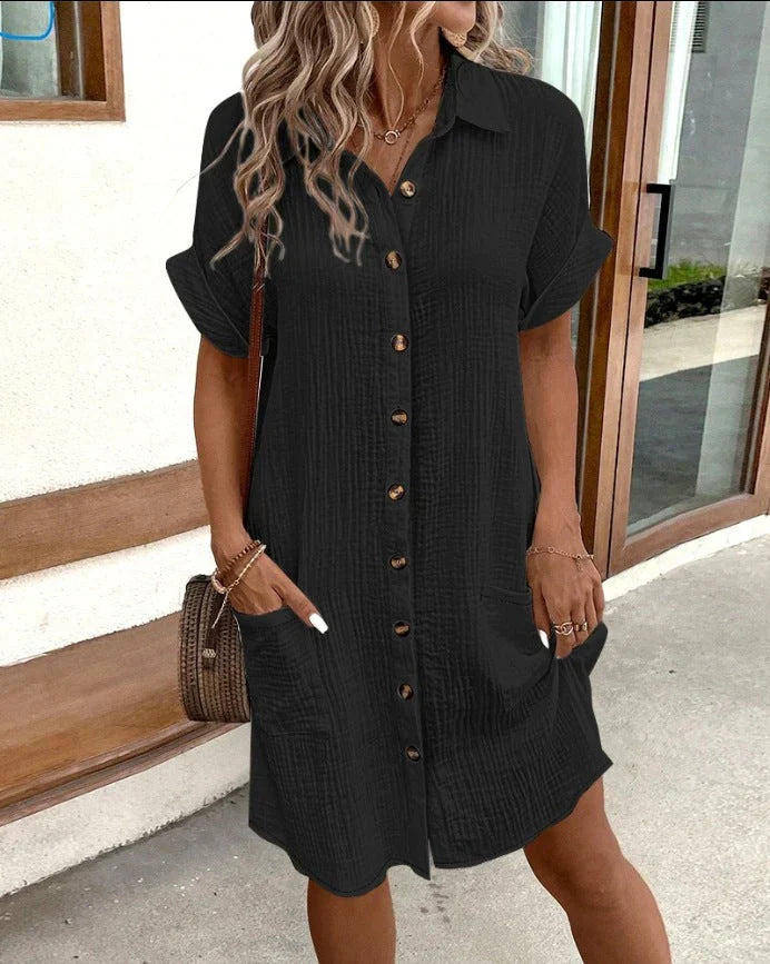 Alicia™ Trendy Shirt Dress